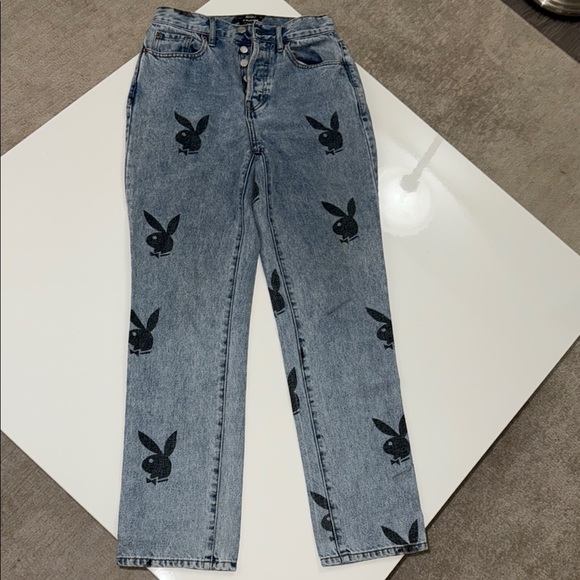 PacSun Playboy Bunny Jeans Women’s Size 25 - Picture 1 of 11